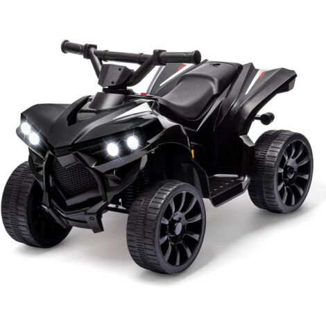 Quad électrique Enfant 6V, Voiture électrique Enfants, 70 x 42 x 45 Cm électrique Enfant de 3 à 5 Ans poignée et Selle Ergonomique,noir