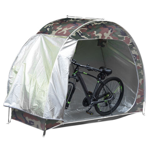 Abri de vélo -Bike shelter, Mixte Adulte, Tente de vélo pour le rangement extérieur, tente de vélo portable pour jusqu'à 2-3 vélos, abri, Multicouleur, 195x80x163cm