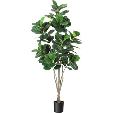 Artificiel 180cm Plante Artificielle Fausse Plante avec Troncs Naturels Arbre Artificielle pour Intérieur Extérieur Décoration