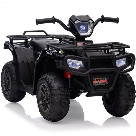 12V ATV Quad Electrique pour Enfants, Voiture Electrique Enfant avec Musique, Variable Haute/Basse, Phare LED, 88x 50x 46cm, pour Enfants 3-8 Ans(NOIR) (1/5)