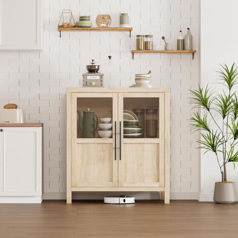 Buffet Vitré Élégant – Rangement Moderne et Design pour Salon/Salle à Manger,73x40x86cm