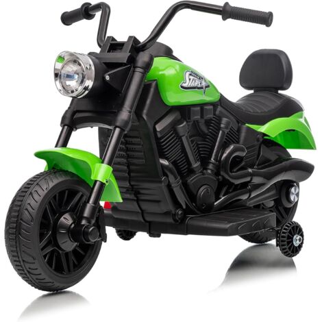 Moto électrique Enfants, Quad Électrique Enfant, 6v Voiture Électrique pour Enfants avec LED Et Musique, Stoßdämpfung, pour Enfants Over 18 Months+(Vert) (1/5)