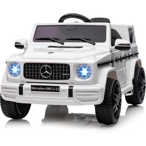 Lean Toys – Voiture à Roulettes Pour Bébé – Mercedes Benz Blanche – Sous Licence – Effets Sonores – Assise Basse – Dès 8 Mois