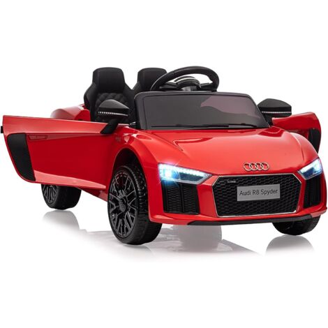 Voiture Électrique Enfant Audi 12V avec Télécommande 2,4G - Phares LED, Fonction MP3 - Véhicule Sécuritaire pour Enfants dès 3 Ans - Cadeau Idéal(Rouge) (1/5)