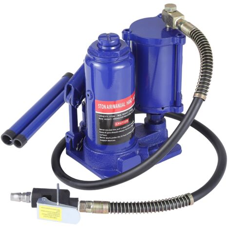 Cric bouteille pneumatique hydraulique – Levage professionnel multi-capacité – Pompe manuelle, usage intensif – 12T, hauteur 26-51 cm – Pour véhicules, camions, remorques, réparations auto, atelier (1/5)