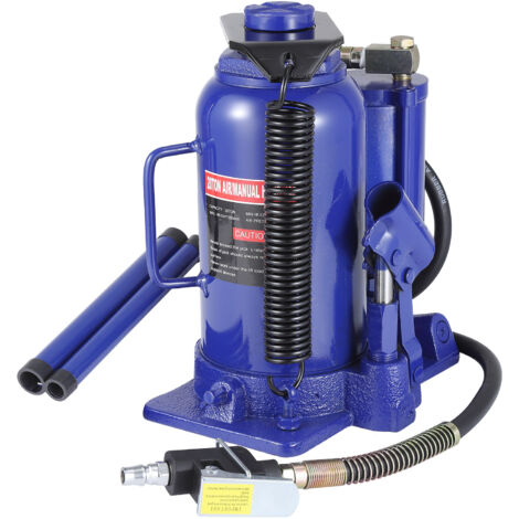 Cric bouteille pneumatique hydraulique – Levage professionnel multi-capacité – Pompe manuelle, usage intensif –20T, hauteur 26-51 cm – Pour véhicules, camions, remorques, réparations auto, atelier (1/5)