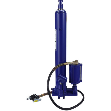 Cric hydraulique/pneumatique longue portée 8T – Pompe à piston distinctif – Base à chape – Levier manuel type cherry picker pour grue d’atelier et levage moteur (1/5)