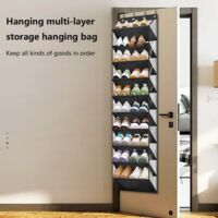 Organiseur De Chaussures à Suspendre Sur Porte NIWUGADY - 10 Niveaux, 20 Poches, 180 Cm De Haut Rangement Porte Pour Chaussures Accessoires