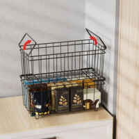 Panier De Levage Cuisine 2pcs - Organisateur Congélateur Acier Inoxydable Empilable