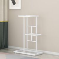 Zstar Étagère à Plantes Multi-niveaux Avec Roulettes - Support Fleurs Intérieur Extérieur H9037
