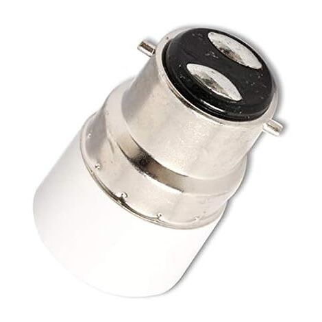 Paquet de 5 convertisseurs de douille d'ampoule B22 à E14 Douille de douille B22 Passer au support de lampe adaptateur standard E14