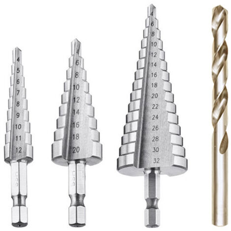 Outil Menuisier Foret Hexagonal, Meche Perceuse, 6PCs Acier Rapide 1/4 Po Foret à 3 Points,6 Pièces Forets à Bois Forets Bois Foret Hss Pour Le Travail Du Bois à Chanfreiner Leroy Merlin