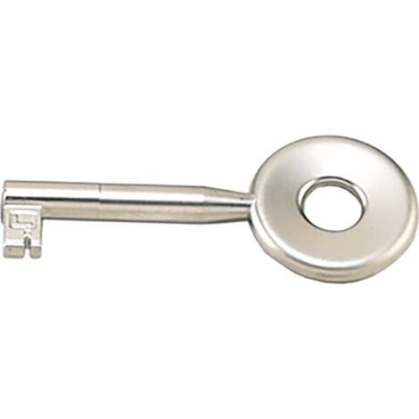 Hettich MB-Schlüssel,  Typ 2744563,  mit Bart,  Schaft Ø 6,  vernickelt