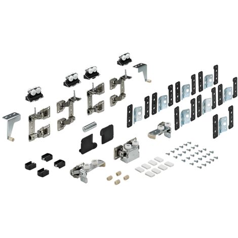 Hettich MB- Falttürbeschläge-Set,  2-T.,  4-Fl.,  Wing77,  70987,  für vorliegende Türen