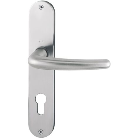 HOPPE® Drückergarnitur mit Langschild Denver E1310Z/302, Edelstahl, 2820926