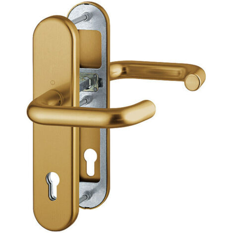 HOPPE® Schutz-Drückergarnitur mit Langschild Paris 138/3331/3310, 10/92 mm, Aluminium, 3664911