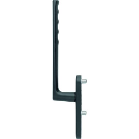 HOPPE® Handhebelgarnitur Hamburg HS-0700/431N-AS, ohne Schrauben, Aluminium, Profilzylinder gelocht