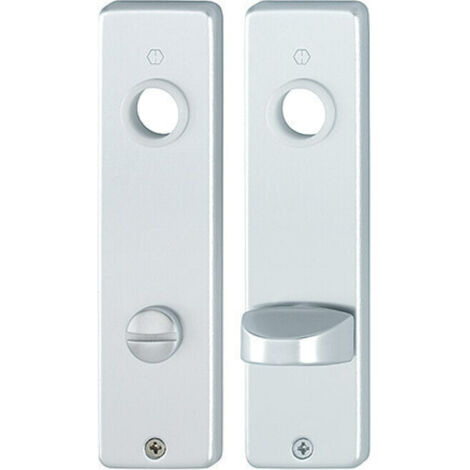 HOPPE ZT-Kurzschild 202KP/AP, WC Schlitzkopf E78, Aluminium F1 eloxiert,Paar