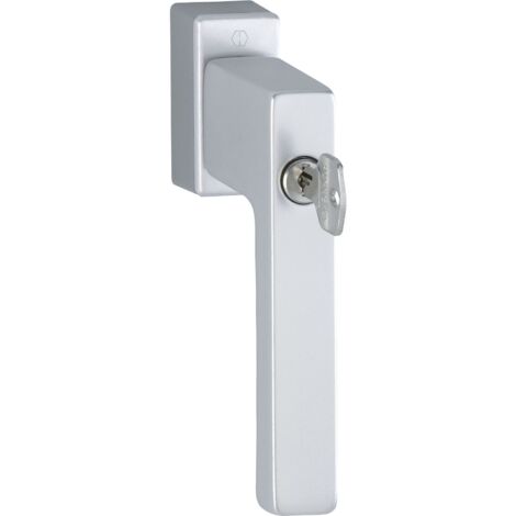 HOPPE Fenstergriff TOULON Sperrzylinder Secustik, VK 32-42 mm, silber eloxiert