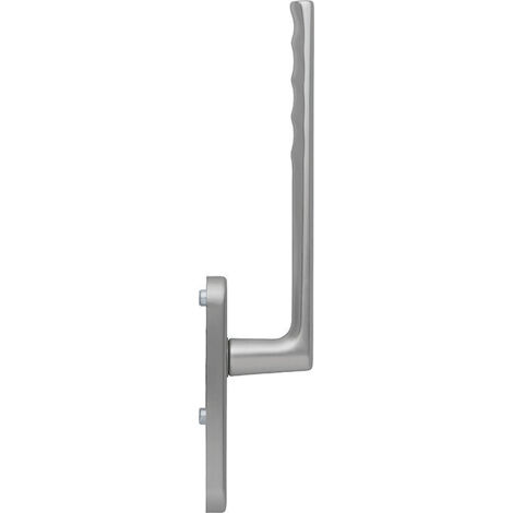 HOPPE® Handhebelgarnitur Hamburg HS-0700/431N-AS, ohne Schrauben, Aluminium, Profilzylinder gelocht