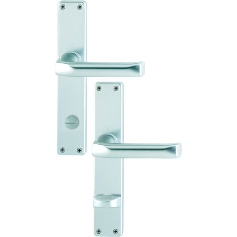 HOPPE® Drückergarnitur mit Langschild London 113/202SP, Aluminium, 6675383