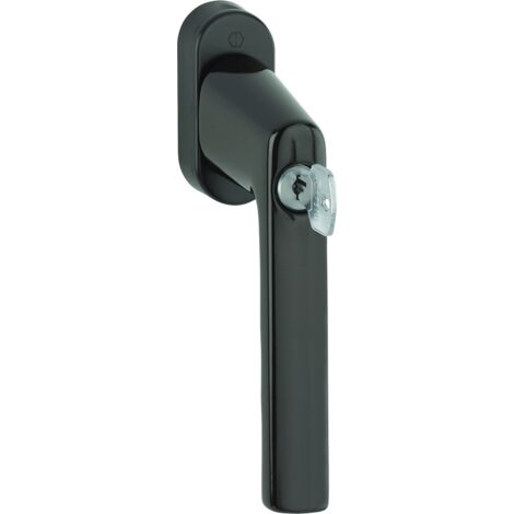 HOPPE® Fenstergriff abschließbar Hamburg 0700LS/U26, mit Schrauben, Aluminium, 11950559