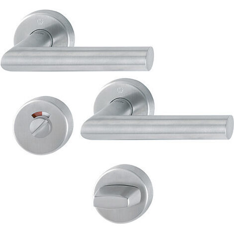 HOPPE® Drückergarnitur mit Rosetten Amsterdam E1400/42H/42HKVS, Edelstahl, 10719772