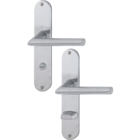 HOPPE Langschildgarnitur Stock.E1140Z/302 VA F69 SK/OL 78mm DIN L/R - 3042732