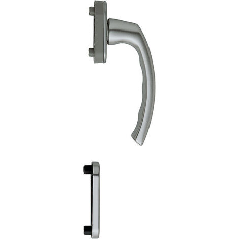 HOPPE® Fenstertürgriff-Halbgarnitur Luxembourg 099/U26/49PNS, innen, Aluminium, 11766724