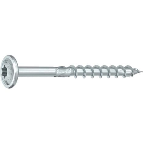 HECO TOPIX-plus 8,0 x 260, Tellerkopf, T-Drive, Teilgewinde, verzinkt blau, A3K