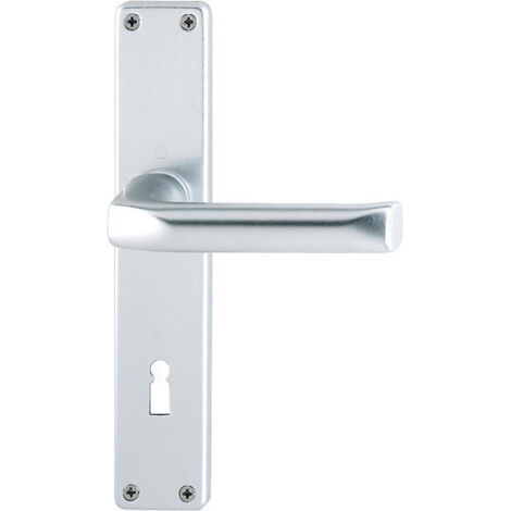 HOPPE® Drückergarnitur mit Langschild London 113/202SP, Aluminium, 6675326