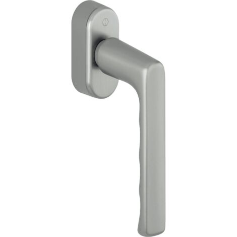 HOPPE Fenstergriff HAMBURG - SecuForte, VK 32-42, Aluminium Edelstahl-Effekt