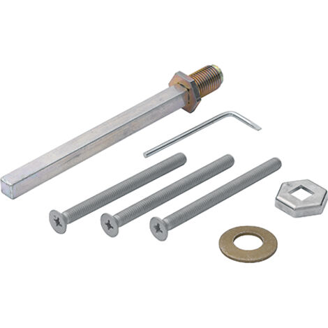 HOPPE® Befestigungsset für Schutz-Wechselgarnituren ES1/ES2 (Knopf/Griff), VK 8 mm, Stiftlänge , Türdrücker, Haustür