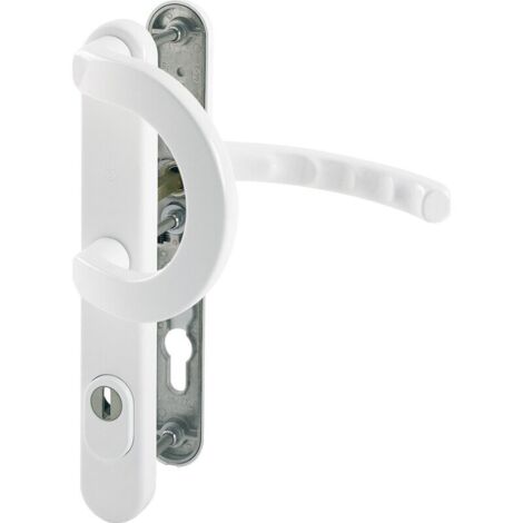 HOPPE® Schutz-Wechselgarnitur mit Schmalschild Luxembourg 513G/3359ZA/3357N/1500, Aluminium, 1994625