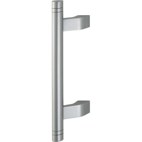 HOPPE 5004DR BA 210 mm L Aluminium Haustür, Objekttür stahlfarbig matt (1/3)