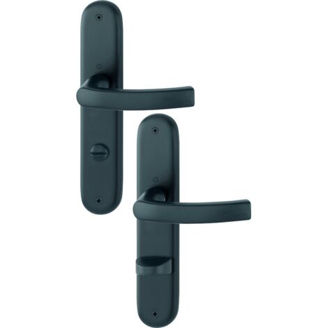 HOPPE® Drückergarnitur mit Langschild Luxembourg 199/273P, Aluminium, 11781215