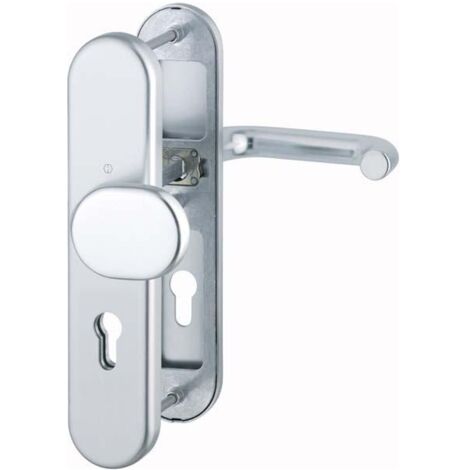 HOPPE® Schutz-Drückergarnitur mit Langschild Paris 138/3331/3310, 10/92 mm, Aluminium, 3664929