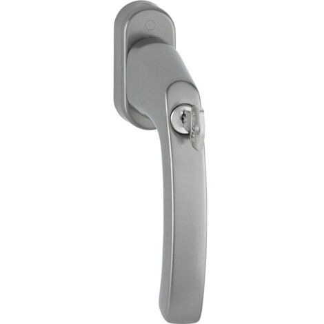HOPPE® Fenstergriff absperrbar Luxembourg 099S/U26 TBT4, ohne Schrauben, Aluminium, 2104647