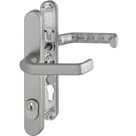 HOPPE® Schutz-Drückergarnitur mit Schmalschild Liverpool 1313G/3359ZA/3357N, Aluminium, 2895611