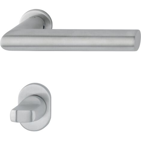 HOPPE® Drückergarnitur mit Rosetten Amsterdam E1400Z/868P/869PS-SK, Edelstahl, 11712028 (1/5)