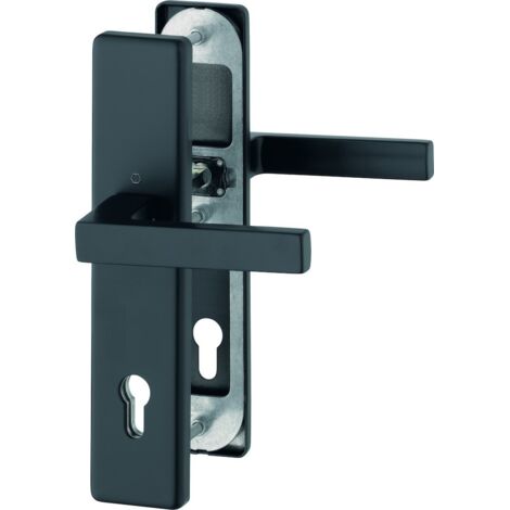 HOPPE® Schutz-Drückergarnitur mit Langschild Austin 1769/2221/2210, 10/92 mm, Aluminium, 11758569
