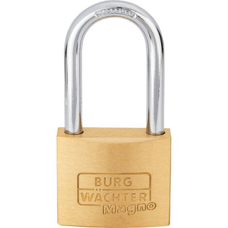 BURG Vorhangschloss 400 E Magno verschiedensperrend, Bügelhöhe 45mm, Breite 40mm