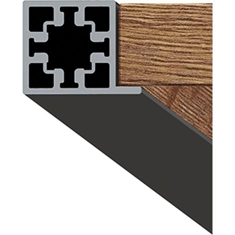 HETTICH Cadro Bodenprofil, 3000 mm, schwarz matt, 9298792 (1/2)