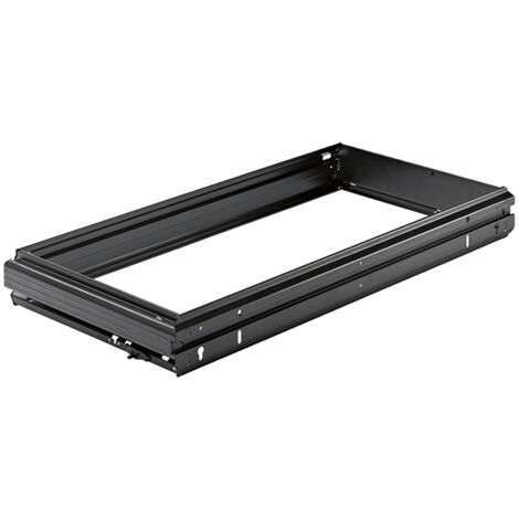 Hettich STAschubk.-Hängeregistr.rahmen, Systema Top 2000 1054424, 2 x A4 + Rest, schwarz