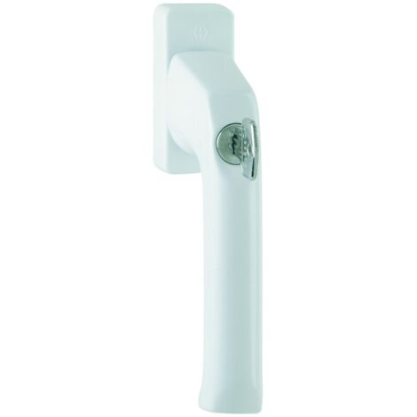 Hoppe DK-Fenstergriff, abschl, Druckzyl, VK7, ALU, 013S/U34, London, mit VKstift, F9016