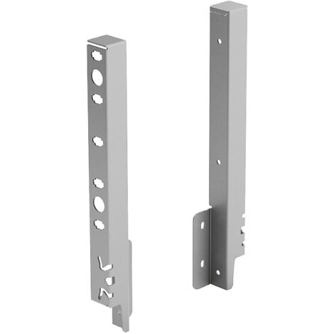 Hettich Schubkasten-Rückwandverbinder,  links/rechts,  ArciTech,  9150645,  Stahl silber