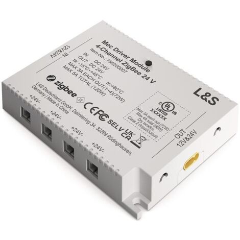 Funktionsmodul Mec Driver 4 Kanäle m.je 1 LED Ausgang 24V DC L.98,3mm