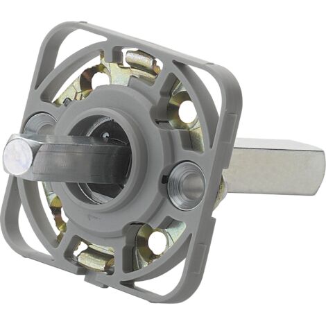 Hoppe Montagemodul eckig für Hoppe Türgriffe, Vierkant 10/72 mm, Stahl aluminiumfarbig