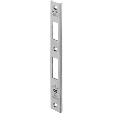 Schließbl.P643 VA ma geb.U-Schließblech f.Fluchttüren DIN L/R B.24xL.243mm WILKA
