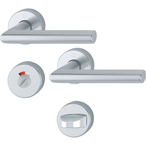 HOPPE® Drückergarnitur mit Rosetten Amsterdam 1400/42H/42HKVS, Aluminium, 10723376